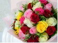 25 trandafiri multicolori